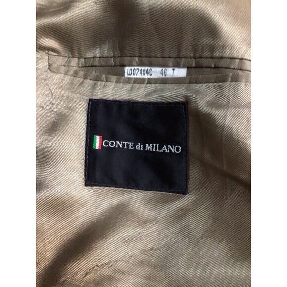 Conte di Milano Mens 46T 3 Button Wool Blazer Jacket SportCoat - Picture 7 of 11